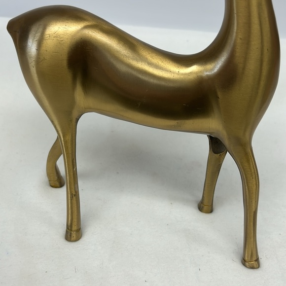 Vintage brass reindeer six tealight holder spots - Picture 5 of 10